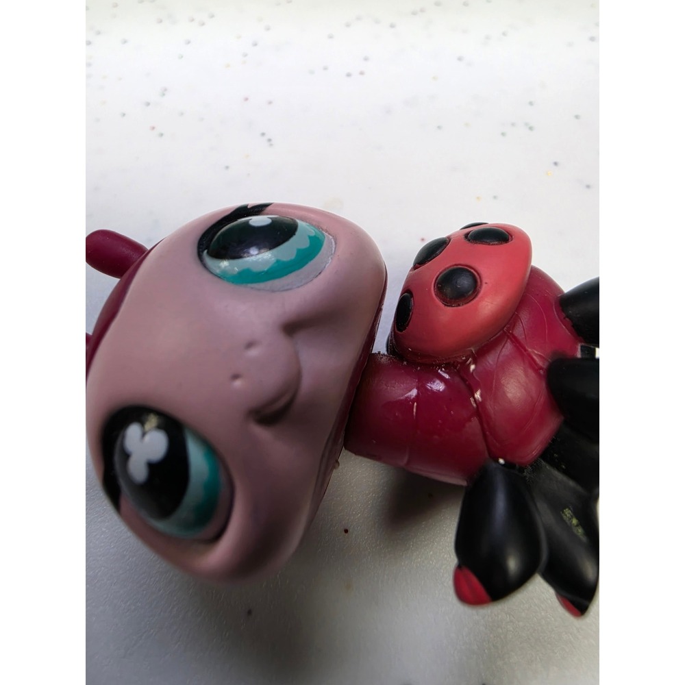 LPS Littlest Pet Shop Ladybug #629 Red and Black Collectable Figure Bug - Picture 12 of 12